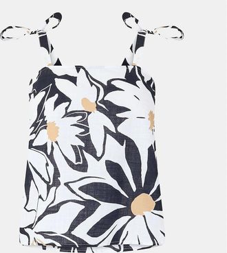 Vero Moda Womens Relaxed Fit Square Neck Tank - White - Size: 12