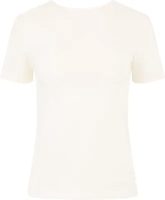 Nina Ricci V-Back Draped Short-Sleeved Top