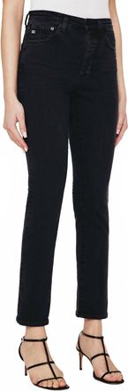 AG - Adriano Goldschmied Alexxis Slim Denim Jeans In Three Years Sulphur Black