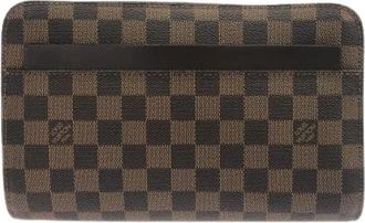 Louis Vuitton Pre-owned Damier clutch bag - Dames - Vintage Accessoires - Bruin - ONE Size - Vintage