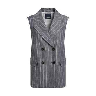 Max Mara Vests, female, Blue, Size: M Gilet