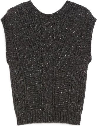 Max Mara Taffy Vest - Dames - Spencers - Grijs - S - Truien & Vesten