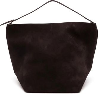 Toteme Belted Suede Tote Bag - Dames - Shoppers - Bruin - ONE Size - Su&egrave;de - Tassen