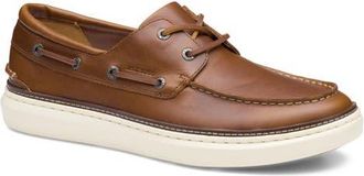Johnston & Murphy McGuffey 2 Moc Toe Boat Shoe in Tan Full Grain at Nordstrom, Size 11.5