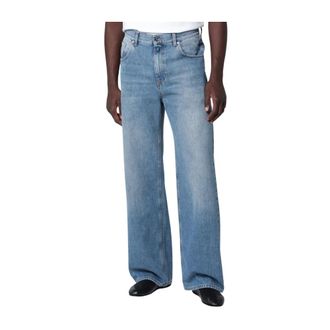 S&eacute;fr Heren, Jeans, Blauw, Maat: W31 Katoen