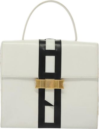 Celine White Leather Handbag (Pre-Owned)