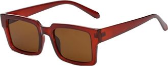Generic Small Frame UV400 Mens And Womens Sunglasses Sports Beach Vacation Party Shopping(Brown)