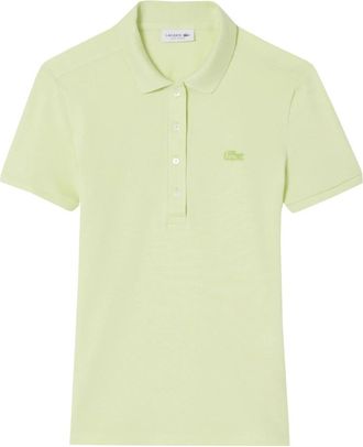Lacoste L.12.D Slim Fit Stretch Mini Piqu&eacute; Polo - Dames - Polos - Groen - XS - Katoen - Tops