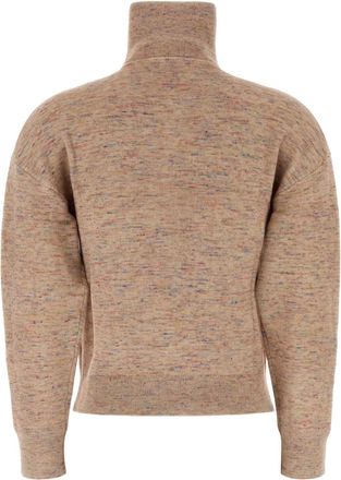 Isabel Marant Womens Koxy Cardigan Taupe Viscose Acrylic Wool