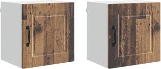 vidaXL Mueble De Cocina Con Estante 2 Pcs Madera Vieja 40 X 31 X 40 Cm Vidaxl