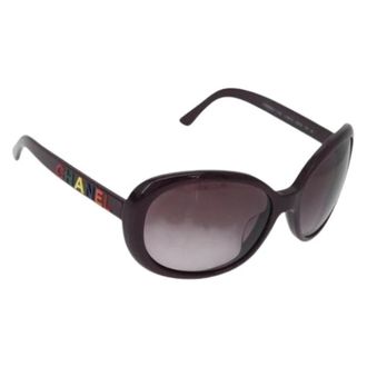 Chanel Pre-owned Accessories, female, Purple, Size: ONE SIZE Pre-owned Vintage Sunglasses