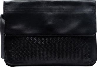 Bottega Veneta Pre-owned Bottega Veneta Leather Intrecciato Clutch B03483433A
