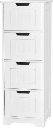 Costway Costway Armario Ba&ntilde;o 4 Cajones, Cajonera Ba&ntilde;o 30 X 30 X 83 Cm, Mueble Auxiliar Ba&ntilde;o Cocina Dormitorio Sala Oficina