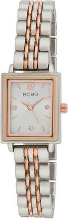 BCBGeneration Tank Quartz Bracelet Watch, 21mm in Two Tone at Nordstrom Rack