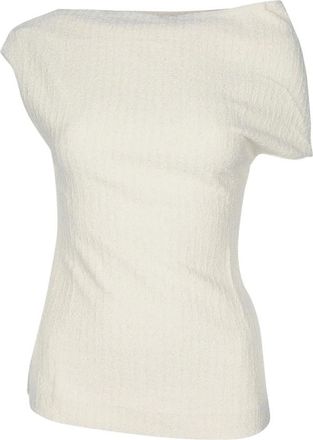 Toteme One-Shoulder Top - Dames - Tops - Wit - Maat: XS Katoen