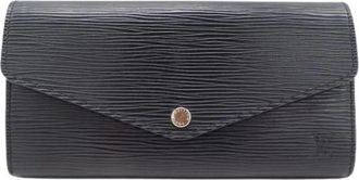 Louis Vuitton Pre-owned Wallets, female, Black, Size: ONE SIZE Pre-owned Vintage Leather Wallet