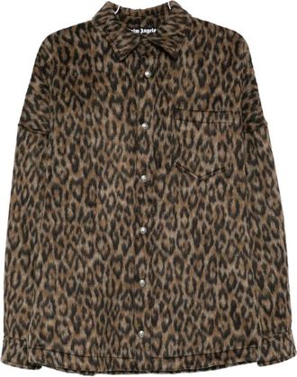 Palm Angels Classic Logo Animalier Overshirt