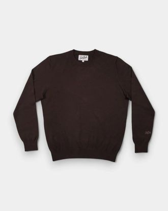 MC2 Saint Barth Truien & Vesten, Heren, Bruin, 2Xl, Wol, Regent Merino Sweater