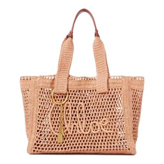 Chlo&eacute; Tote Bags, female, Brown, Size: ONE SIZE Summer Banana East-West Tote