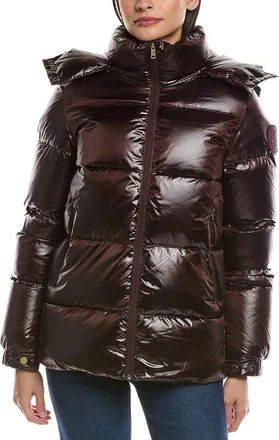 Scotch & Soda Vivienne Boxy Short Channel Quilted Jacket