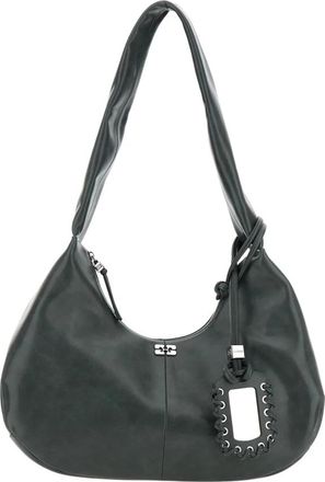 Ganni Dames, Tassen, Grijs, Maat: ONE Size Leer