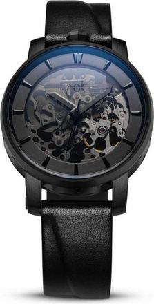 Fob Paris R360 36mm - men - Suede/Sapphire Crystal/stainless steel - One Size - Black