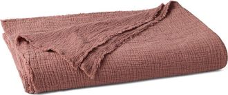 Coyuchi Topanga Organic Cotton Matelass&eacute; Blanket in Plum Blossom at Nordstrom, Size Full/queen