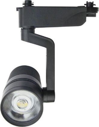 Trade Shop Trade Shop Traesio - Trade Shop - Faretto Binario Led Cob 10w Nero Staffa Luce Fredda 6500k Naturale 4000k F-10w8h