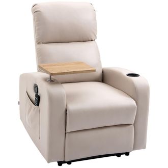HOMCOM Sill&oacute;n de Masaje 77x93x105 cm Beige