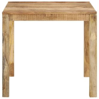 Berkfield Home Dining Table Solid Mango Wood 82x80x76 cm in Brown | Size: 82 x 80 x 76 cm
