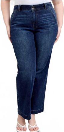 Judy Blue Womens High Waist Wide Leg Jeans In Blue
