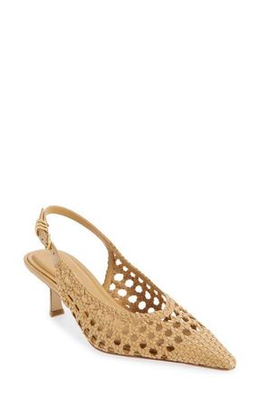 Rag & Bone Brynn Slingback Pump in Dark Natural at Nordstrom, Size 10.5Us