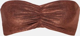 JADE Swim Terry bandeau bikini top