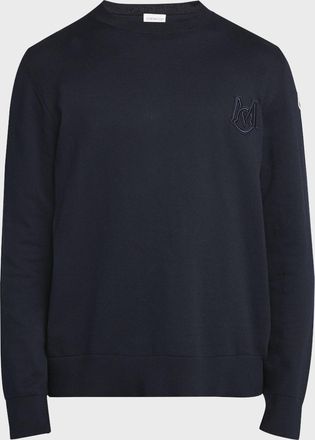 Moncler Men & apos;s Logo Crewneck Sweater