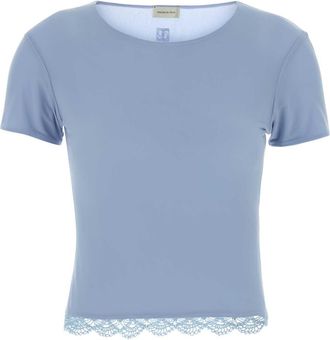 Magda Butrym Powder Lue Stretch Cupro T Shirt