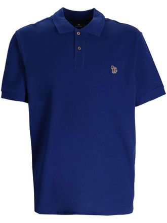 Paul Smith Poloshirt met zebraprint - Blauw