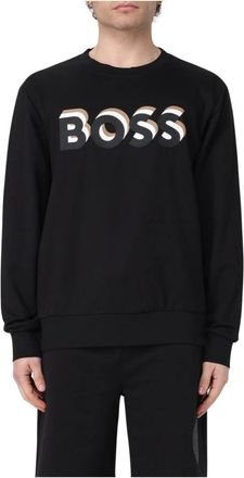 HUGO BOSS Hombre, Sudaderas, Negro, Talla: XL