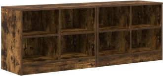 vidaXL Mueble Cama Con Estante 2 Uds. Roble Ahumado 66 X 33 X 48 Cm Vidaxl
