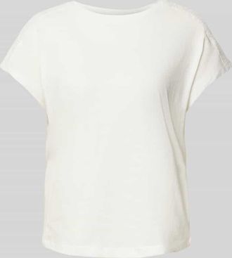 Vero Moda Relaxed Fit T-Shirt aus reiner Baumwolle Modell EMMY in Weiss, Größe L