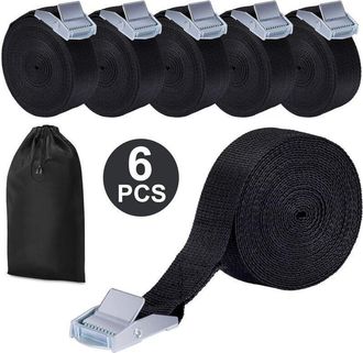 OEM Piezas De Correas De Amarre Con Garra De 4 M Y 250 Kg, Correa De Sujeci&oacute;n Ajustable Con Hebilla De Liberaci&oacute;n R&aacute;pida, Correas De Carga Peque&ntilde;as Para E