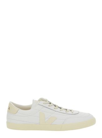 Veja Panenka White Sneaker With Logo On The Side And Contrasting Heel In Leather Unisex