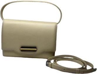 Givenchy Pre-owned Leren Handtas - Dames - Vintage Handtas - Beige - ONE Size - Leer - Vintage