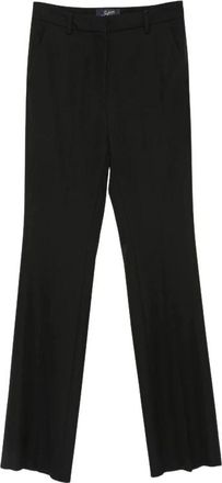 Seafarer Lucienne Wool Pants - Dames - Straight fit broeken - Zwart - L - Wol - Broeken