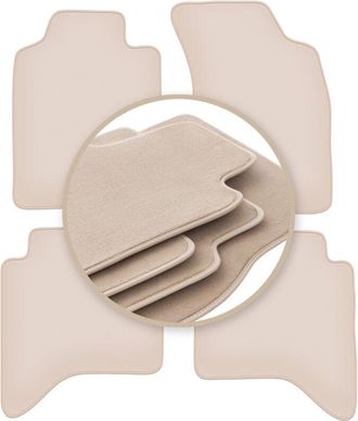 OEM Alfombrillas Beige Premium Para Toyota Hilux Vii N25 N2 Pickup 2006-2015