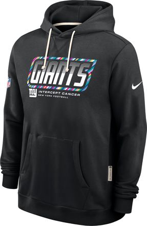 Nike New York Giants Crucial Catch Sideline Standard Issue Nike Mens Dri-FIT NFL Pullover Hoodie in Black | 03AZ00AZUN-F9R