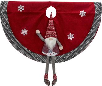 Gerson International 35.4-In D B/O Lighted Fabric Holiday Gnome Tree Sk