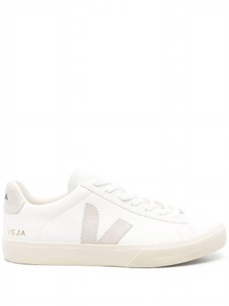 Veja Womens Campo Leather Sneakers In Extra-White