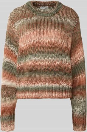 Apricot Relaxed Fit Strickpullover mit Rundhalsausschnitt in Rostrot, Größe XXL