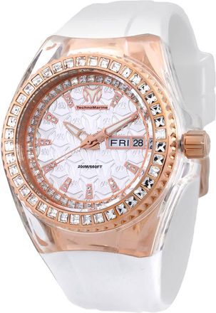 Technomarine Cruise Star Quartz Crystal Silver Dial Ladies Watch TM-121173