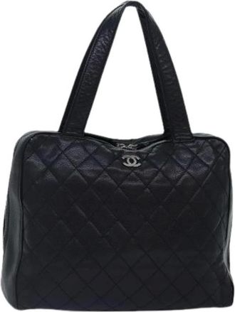 Chanel Pre-owned Shoulder Bags, female, Black, Size: ONE SIZE Pre-owned Vintage Shoulder Bag